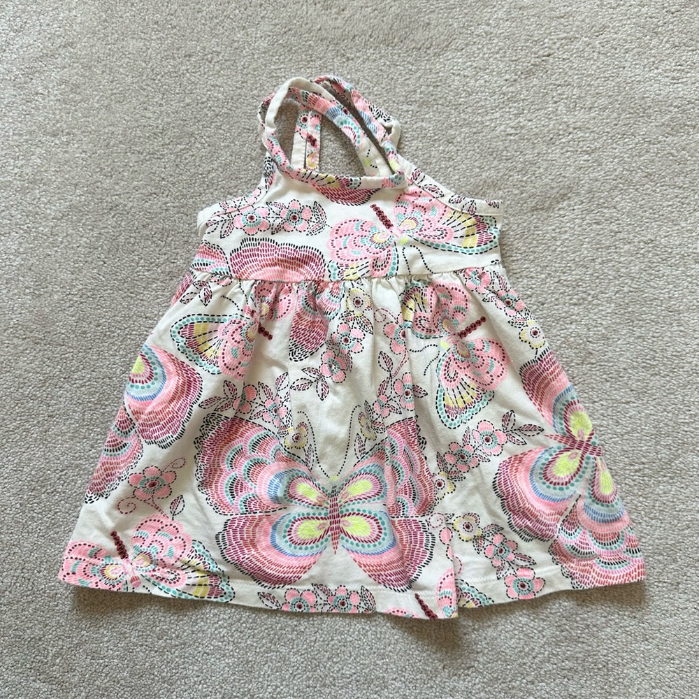 Baby Gap Girls Colorful Butterfly Print Kids Dress